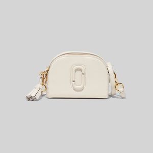 marc jacobs shutter crossbody bag in oatmilk